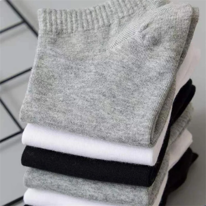 10/20/30/40 Pairs Summer Solid Low Cut Ankle Socks Men Women Sports Socks Odor Proof Sweat Absorbing Sock Man Female Hosiery Best Sellers In Sports & Entertainment