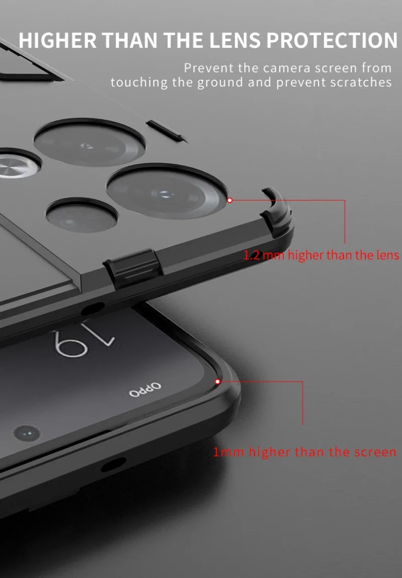 Luxury 360° Protection Armor Back Cover