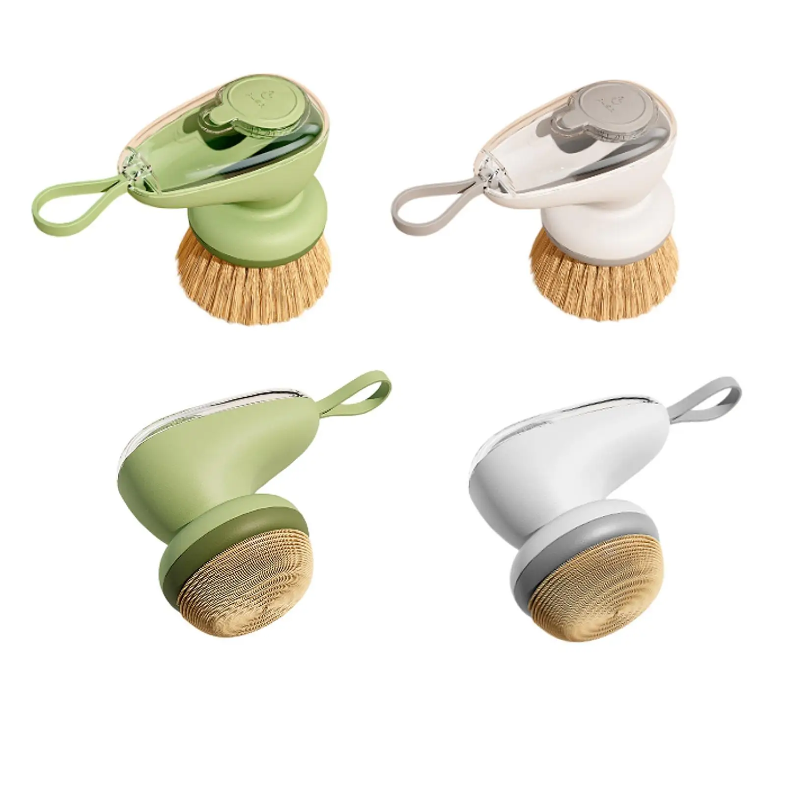 Soap Dispensing Dish Brush Kitchen Essentials Convenient Multiuse Pot Cleaning Brush Kitchen for Pot Scrubber Pan Dishes
