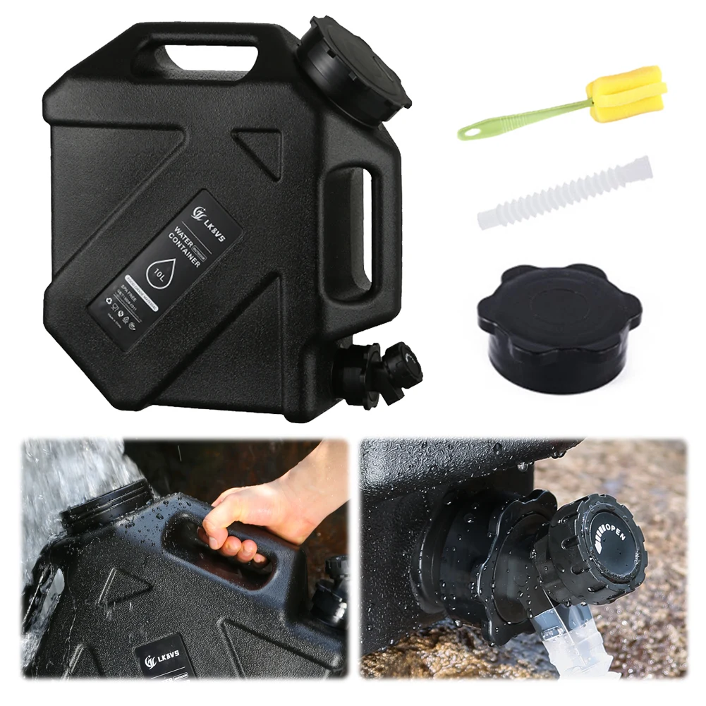 Water Jug Faucet Driving Water Tank Camping Storage Container Outdoor Large Capacity Bucket 10/18/19/25L