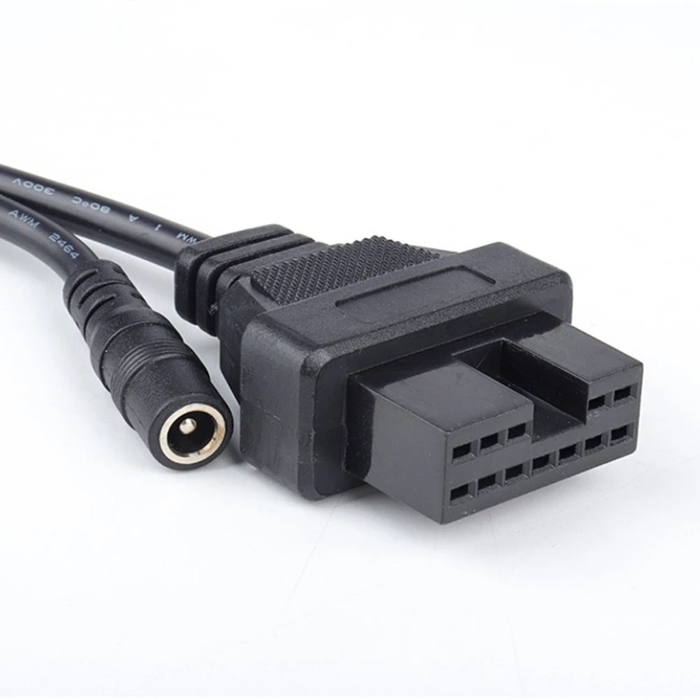 르노 12 핀 OBDII OBD 2 커넥터 어댑터, 진단 익스텐션 케이블, 르노 12 핀, 16 핀, 10 개/몫, 최고의 가격
