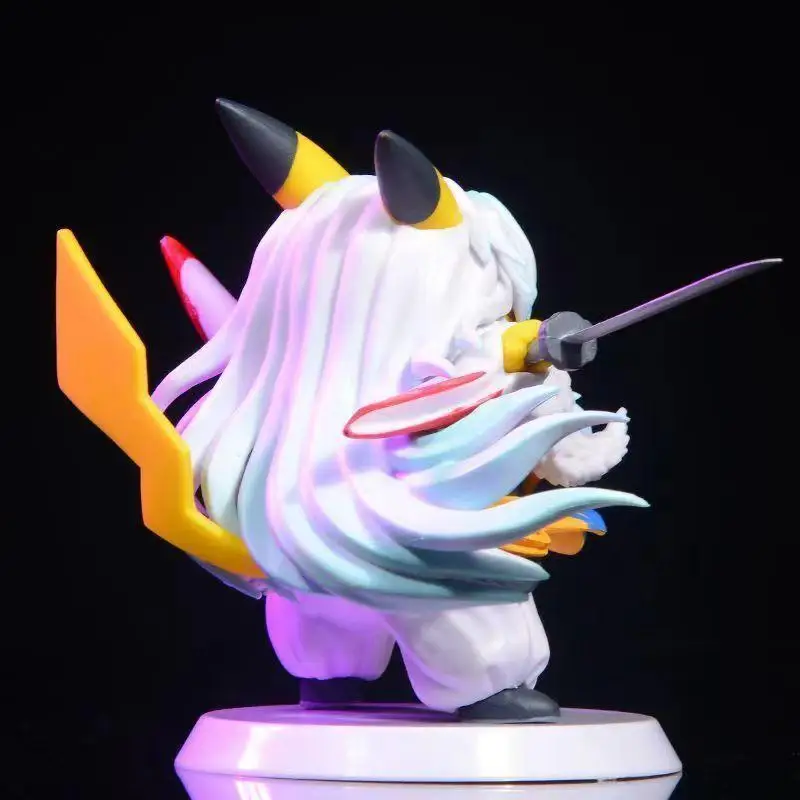 

COS pokemon Inuyasha Sesshoumaru DRAGON Pikachu action Anime Figure model Decoration kids toy collection Birthday Christmas gift