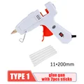 Hot Glue Gun, MONVICT 40W Fast Heating Glue Gun Kit with A Glue Gun Stand  and 30 Glue Sticks, Design for DIY, Crafts