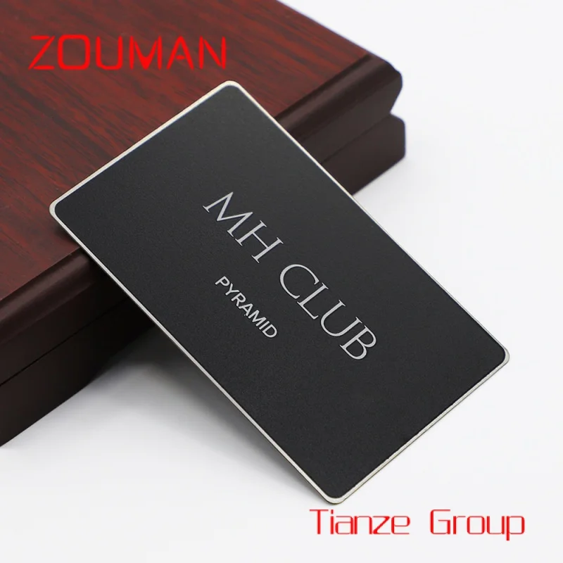 

Custom , Custo bla VIP busins card personalized etal card