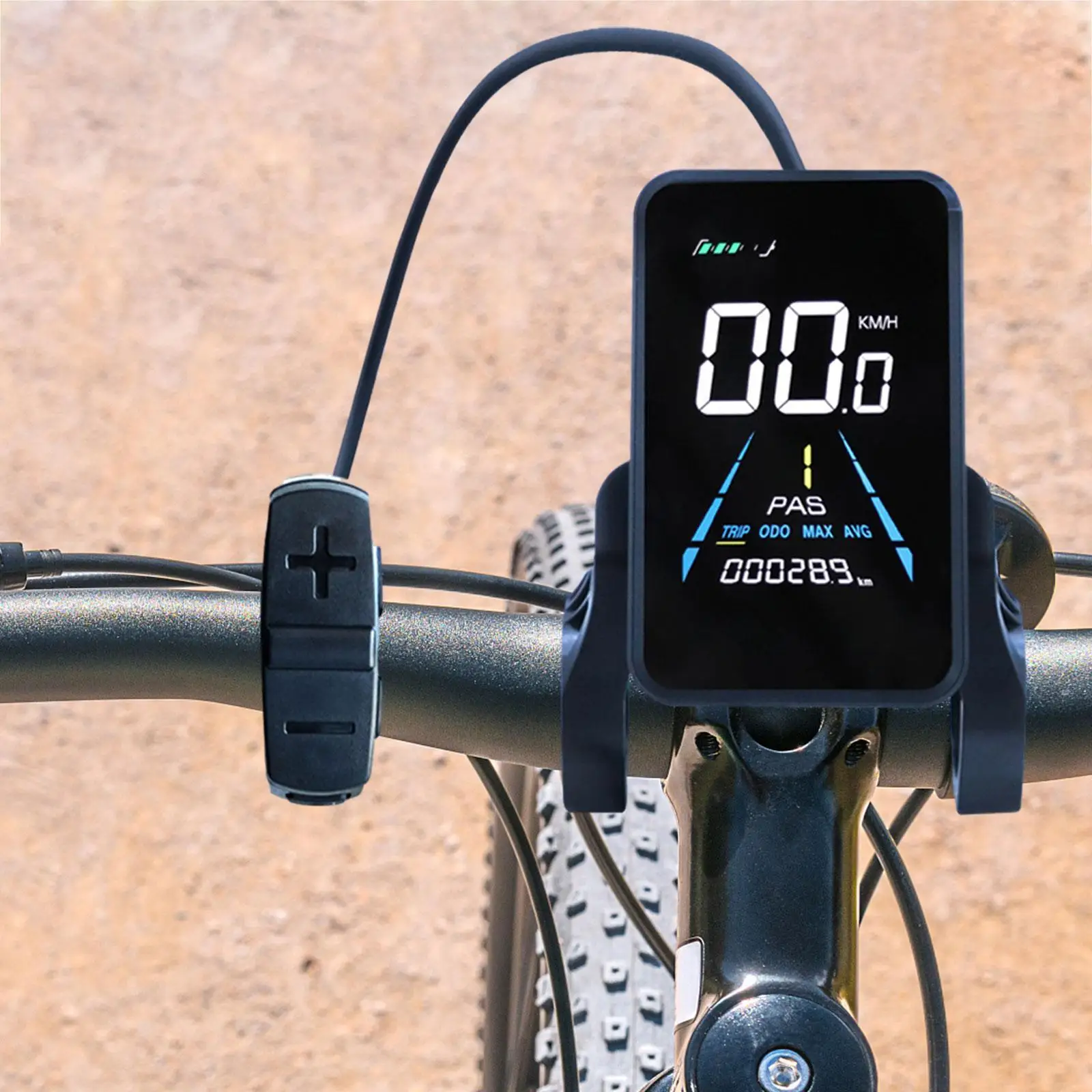 正確な速度追跡機能付きサイクリングコンピューター、防水オドメーター、電動自転車用LCDメーター（ロードバイク用）