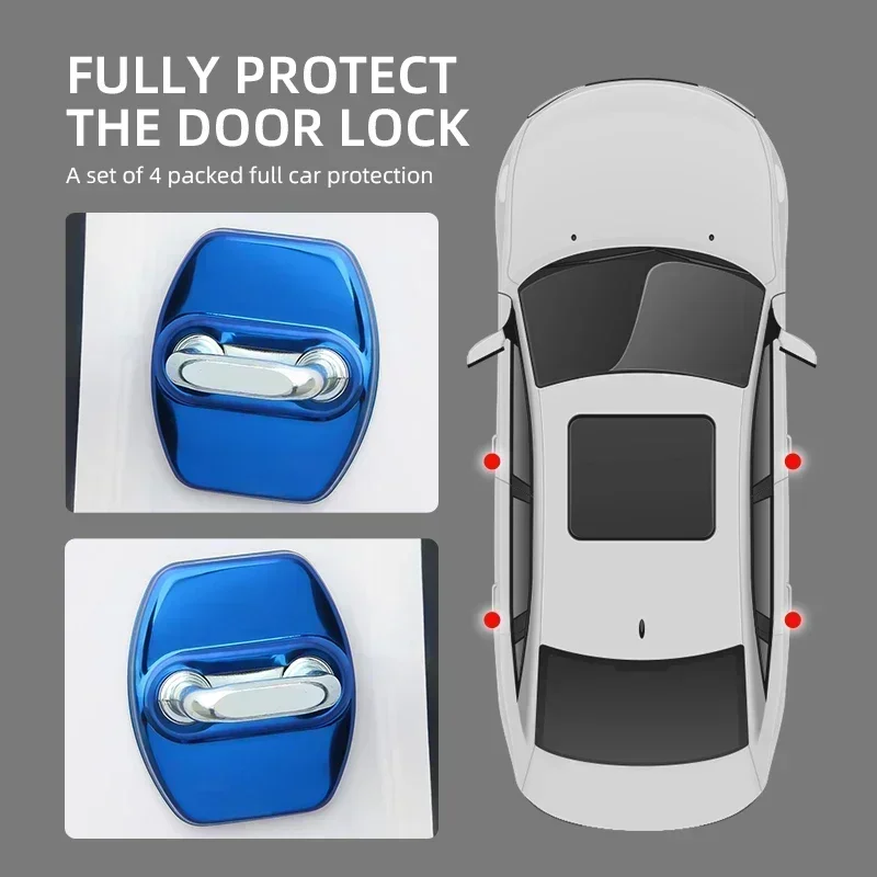 Car Accessories Door Lock Cover Emblems For Kia Soul Sorento Prime Carens Rondo Sportage(QL) optima-Protective Cover