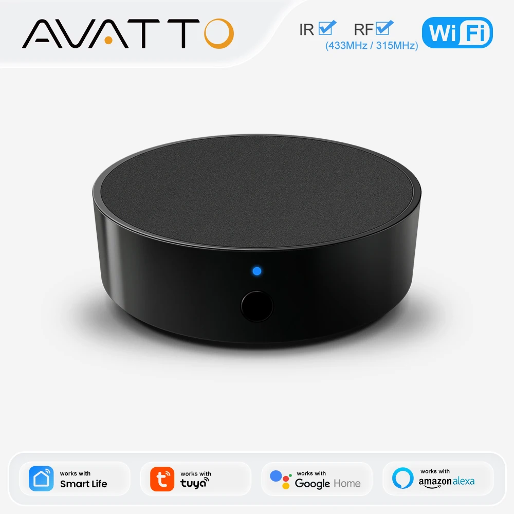 Tuya WiFi Smart RF IR Universal Remote Control Supports Household Appliances Alexa Google Home