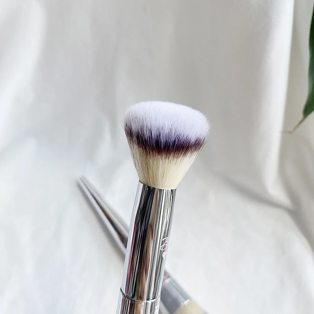 Love Beauty Fully Makeup brush 227 Flawless Blush Cosmetic Brush - Angled Fluffy powder creamy blush and highlighter brush 4