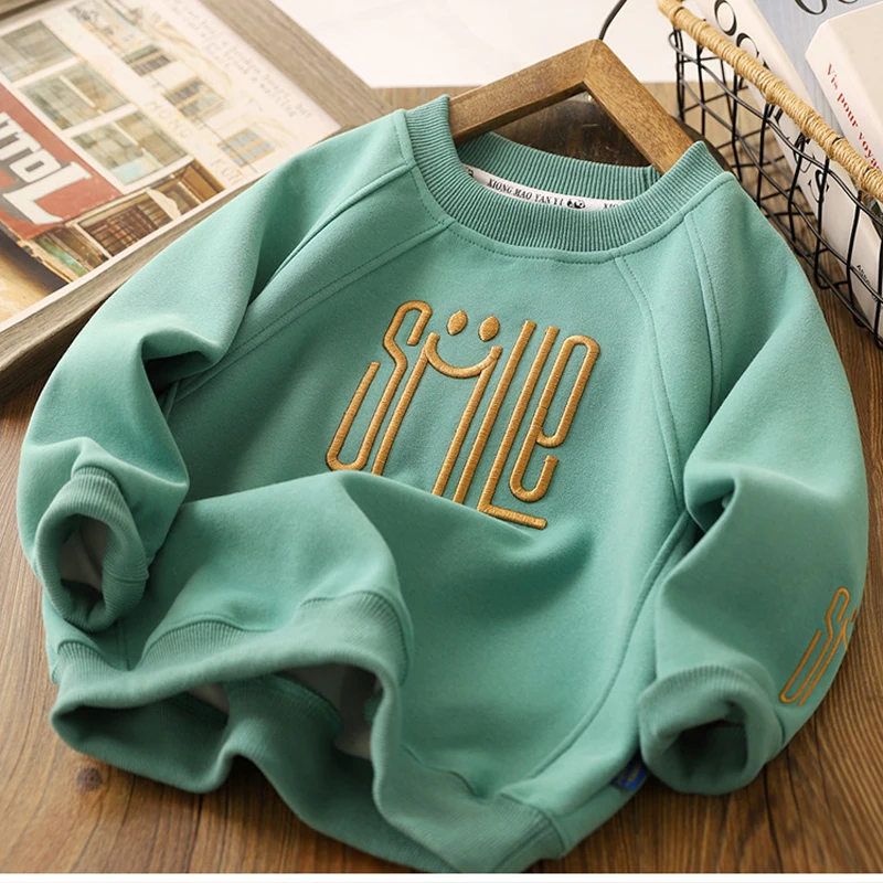 Boys Smile Letter Sweatshirt 3