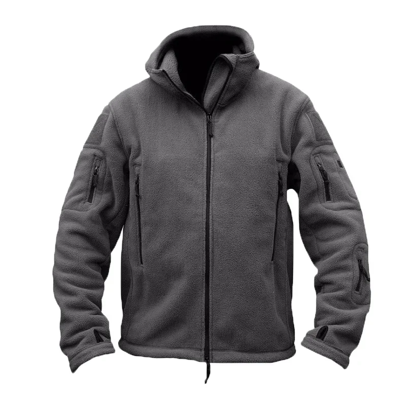 Men Winter Jacket Fleece Tactical Green Jacket Thermal Hooded Jacket Coat Autumn Outerwear Mens Clothing
