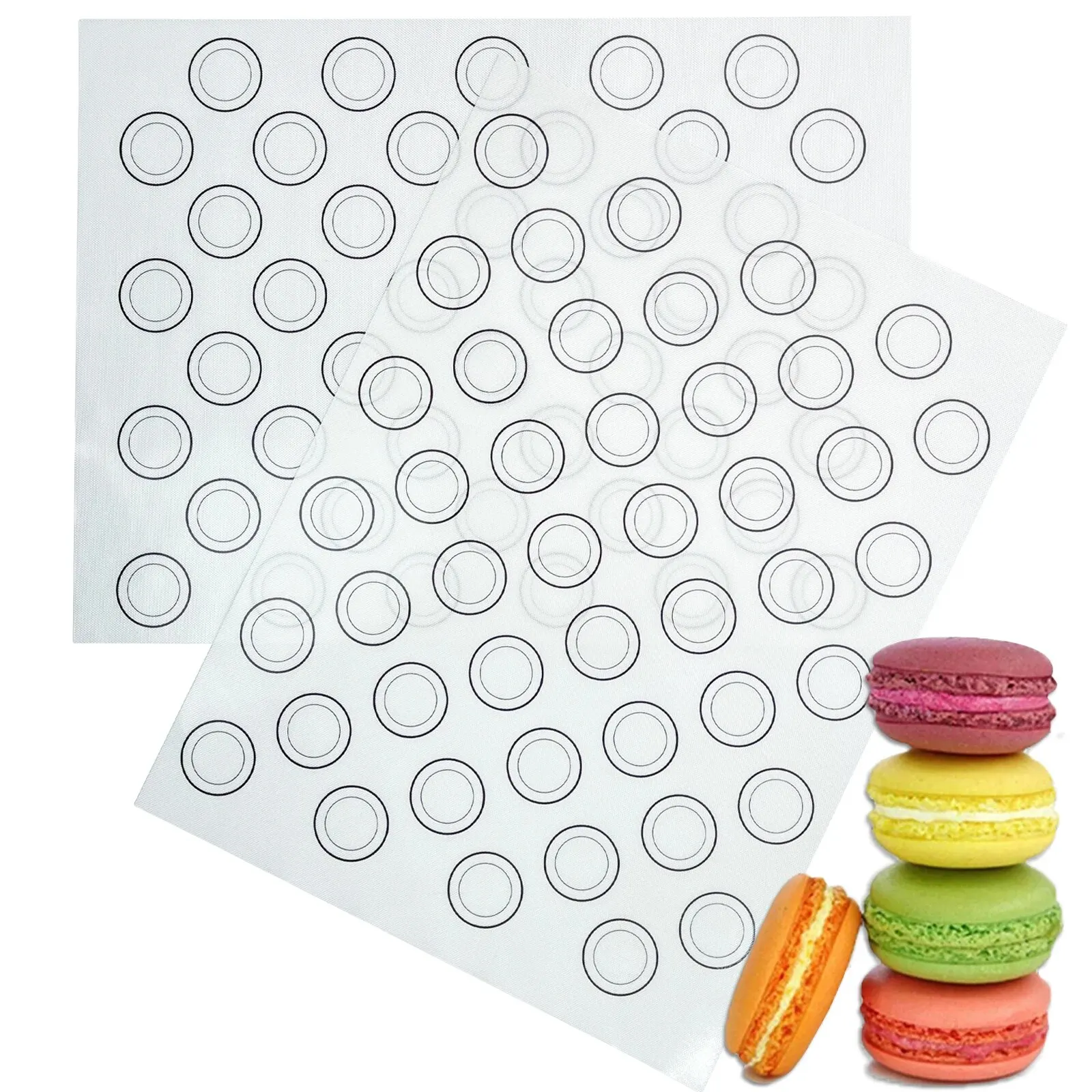 1PC Silicone Baking Mat for Oven, Baking Macarons Cookies