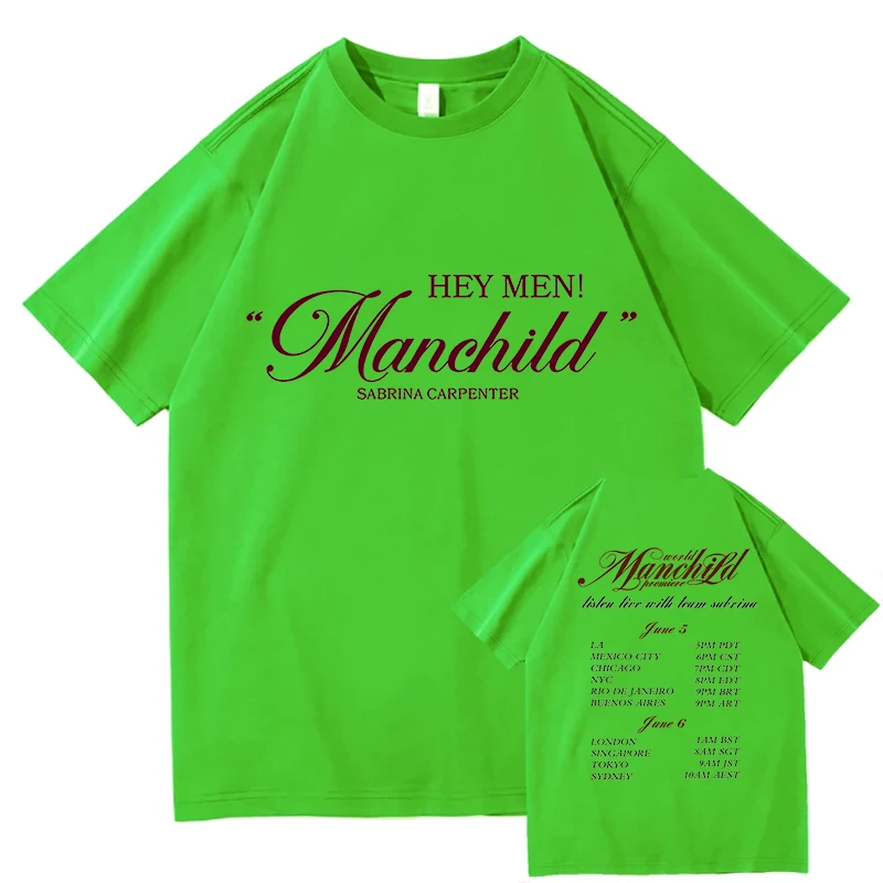 Sabrina Carpenter Manchild Tour 2025 T-shirts Printing