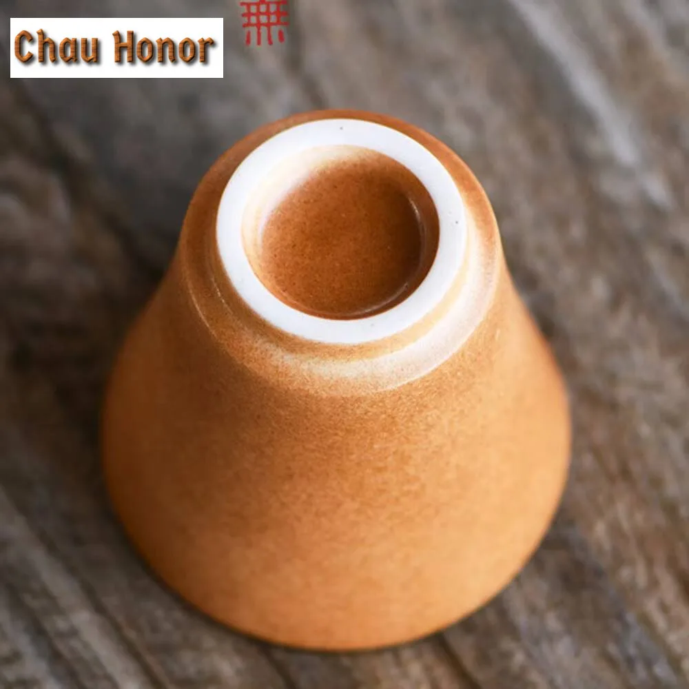 120ml Dunhuang Frescoes Guqin Ceramic Tea Cup Creative Soda Glaze Set of Cups Tea Pair Small Master Cup Japanese Sake Cup Mugs