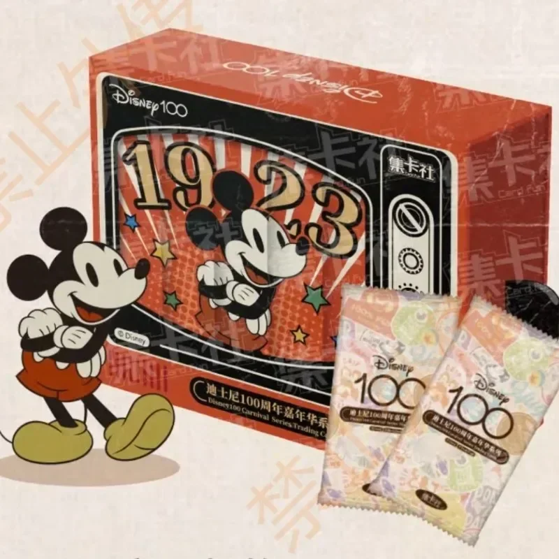 카드 재미 디즈니 100 주년 기념 카니발 기념 카드 새로운 애니메이션 주변기기 한정 컬렉션 카드 어린이 장난감 선물