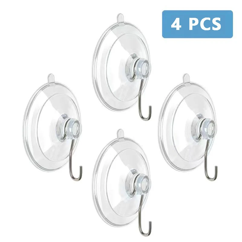 Lot De 12 Crochets Ventouse Transparents - 40 Mm - Pour Salle De Bain, Cuisine, Décoration - 10