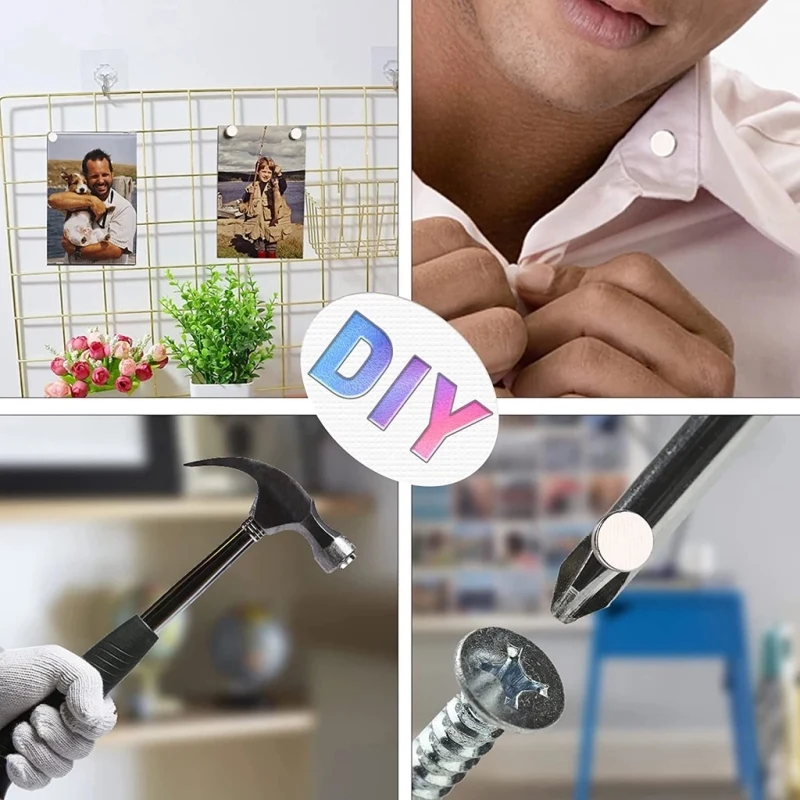 Versatile Circular Magnets for Kitchen Organization - Multiple Sizes Available