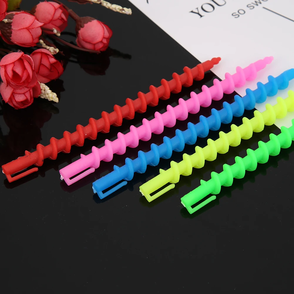 헤어 펌 롯드, 스파이럴 헤어 펌 롯드, DIY 롱 헤어 롤러, 열 없는 헤어 롯드, 컬러 헤어 롯드, 헤어 살롱용