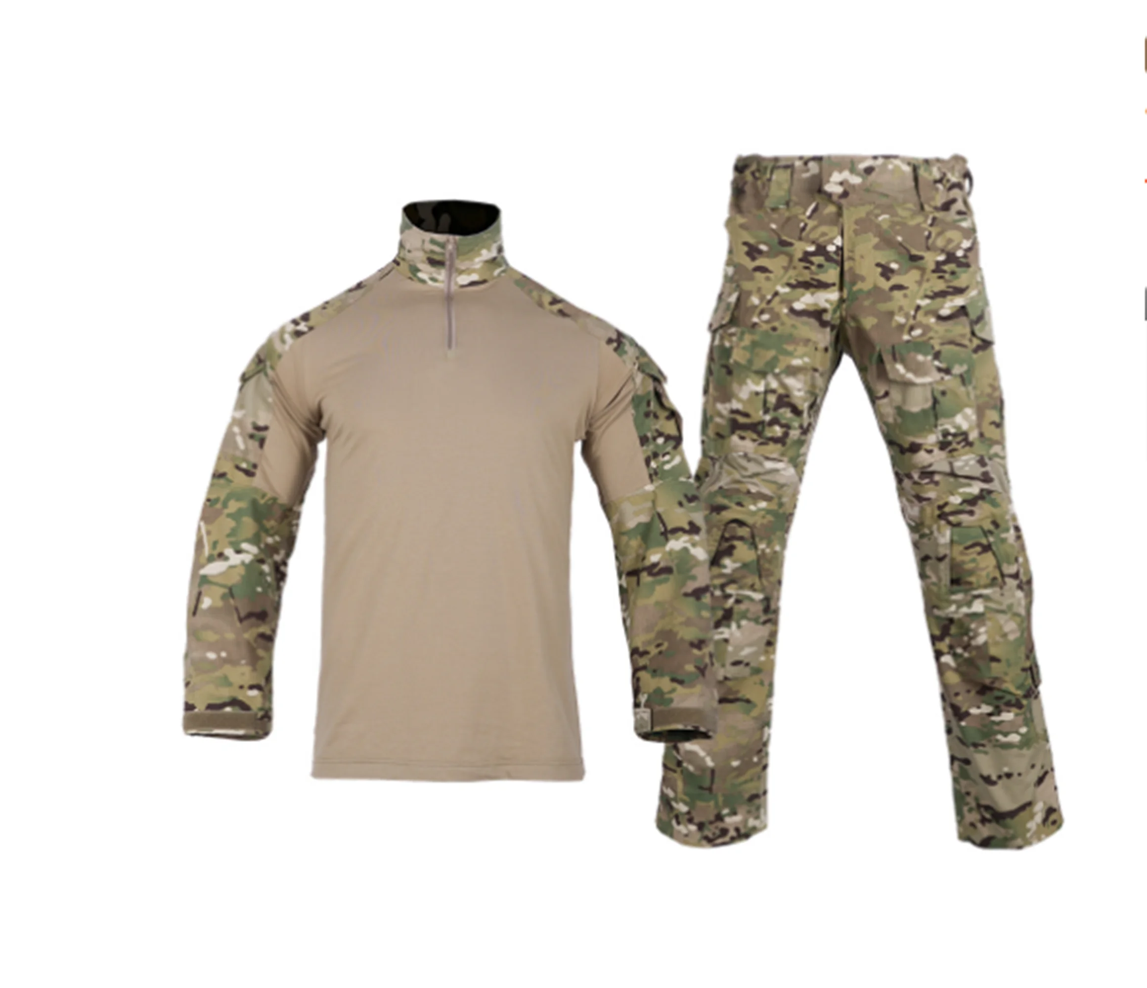 G3 Combat Outdoor Army Camouflage Frog Tactical Training Wear resistant and Scratch resistant Set Long Sleeve+Pants