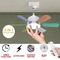 ventilador luz led de techo e27 socket fan light AC hogar home cooling cold cocina celling living room ampoule ventilateur fan 1