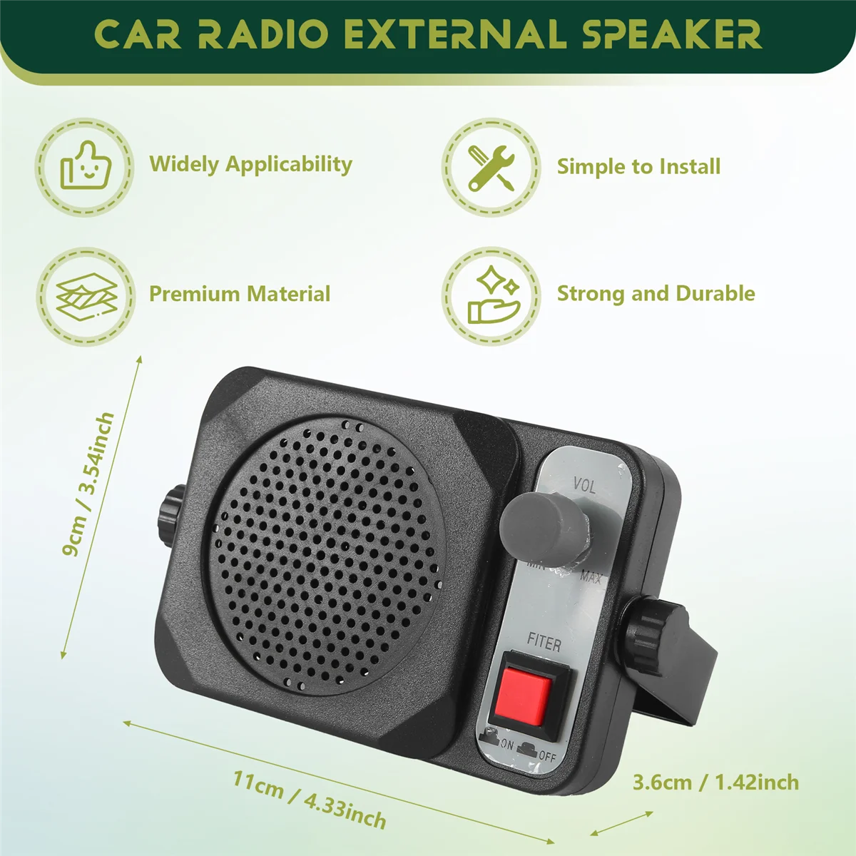 - 650 Mini External Speaker ts650 For ICOM Ham Radio CB Hf Transceiver Car Walkie Talkie