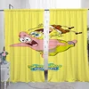 Home Interior Kitchen Curtains for Living Room 2 Pieces Blackout Curtains Door Curtain S-spongeBobs Bedroom Decoration Partition 4