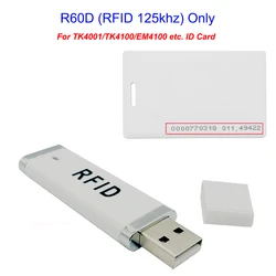 Compact Adjustable RFID & Smart Card Reader with USB Connectivity (R60D RFID 125khz)