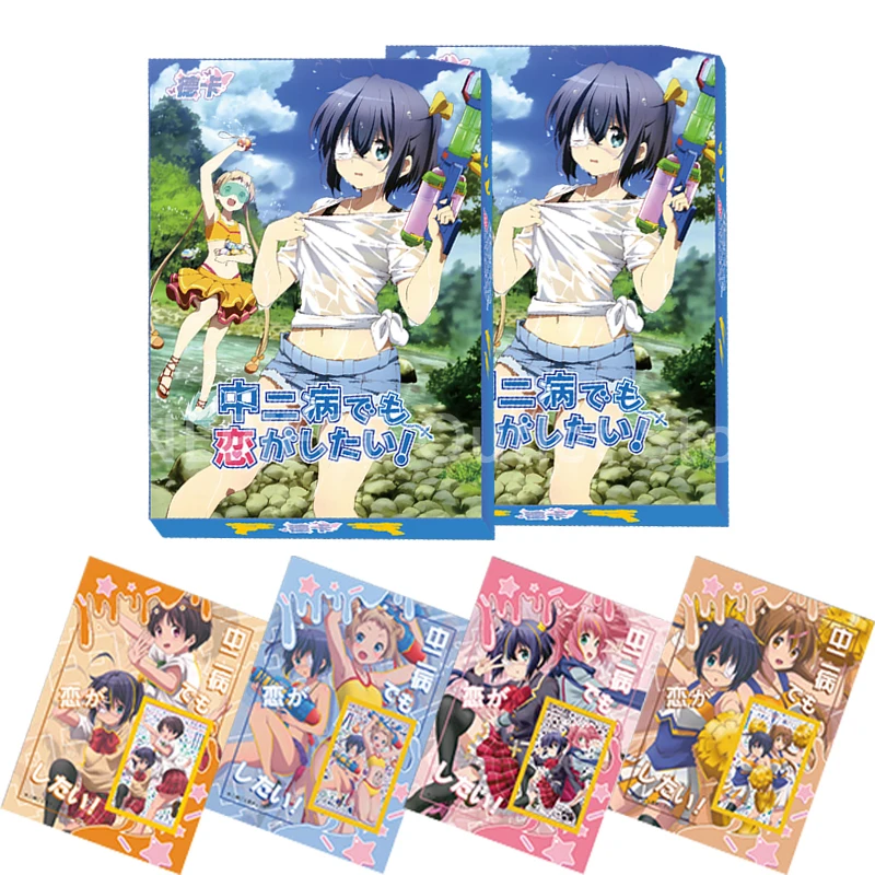 

New Love, Chunibyo & Other Delusions Cards Anime Figure Takanashi Rikka Togashi Yuuta Limited Edition Collection Card Hobby toys