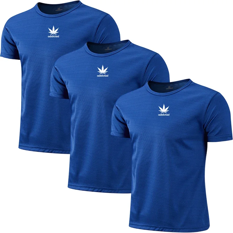 Men's Quick Dry Short Sleeve Athletic Running Gym T-Shirt