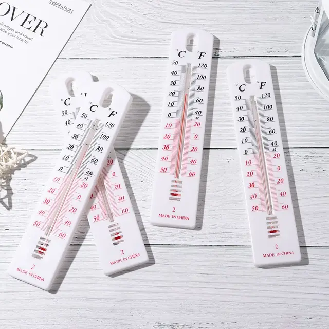 Új Irodahelyiség Falfájl Tartós Beltéri Hőmérséklet Üvegházhatású Hőmérő - Image 6