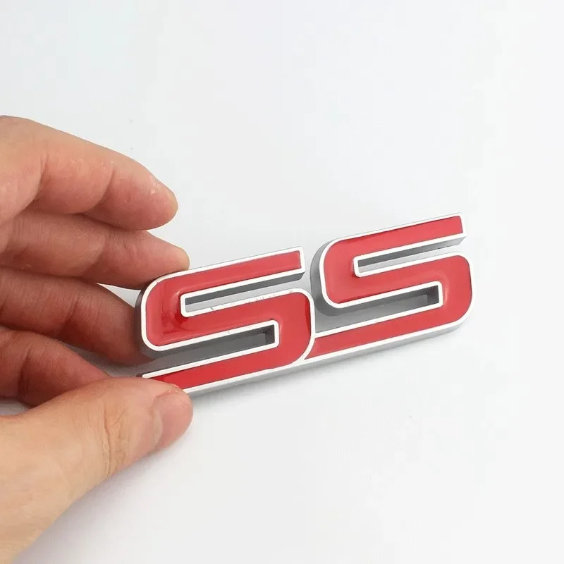 CHEVY CAMARO IMPALA SS SUPERCHARGED BADGE EMBLEMS RED - Foto 7