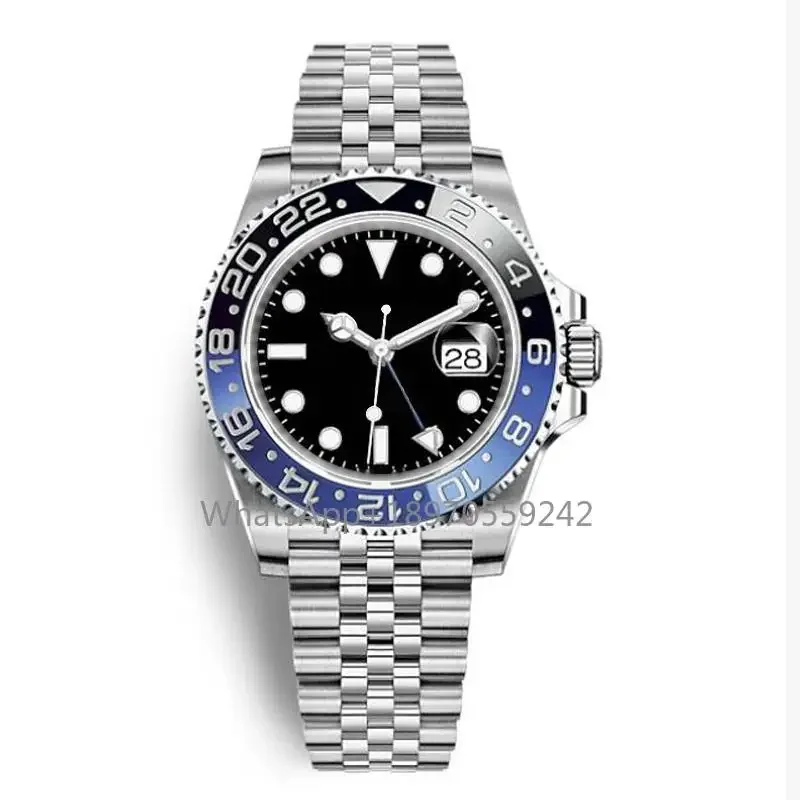 

904L Stainless Steel Automatic Mechanical Ceramic Ring Watch for Men GTM High Quality Watches 40mm
