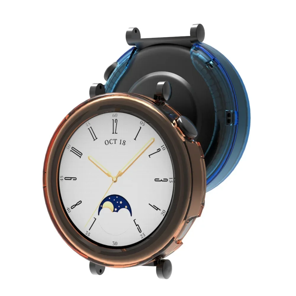 Transparent TPU Protective Case for Smartwatch - Bumper Shell Accessory