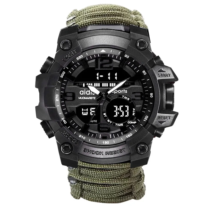 

Outdoor Casual Mens Watches Gifts for Him Sports Style Quartz Wristwatch Multifunctional Calendar Chronograph Fashion Watch