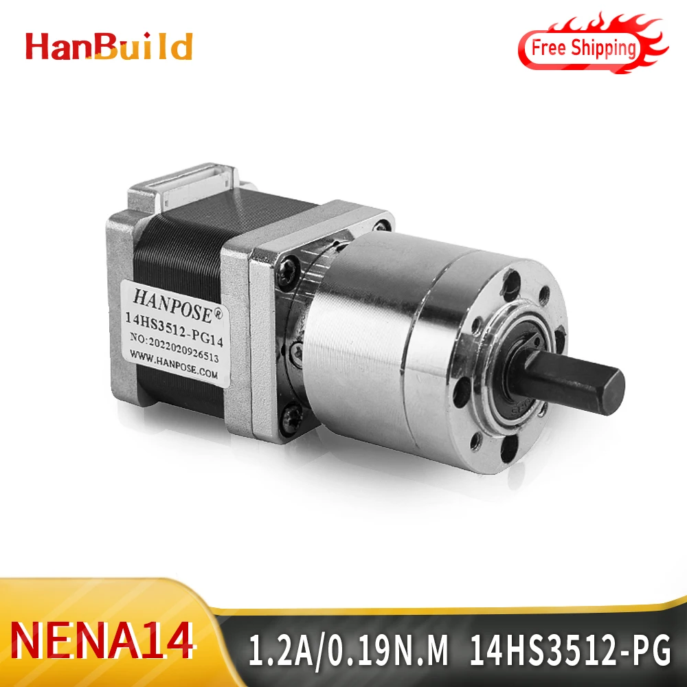 

Nema 11 Stepper Motor Gear ratio 5:1 14:1 19:1 40mm Planetary Gearbox High Torque Geared Stepper Motor 1.0A