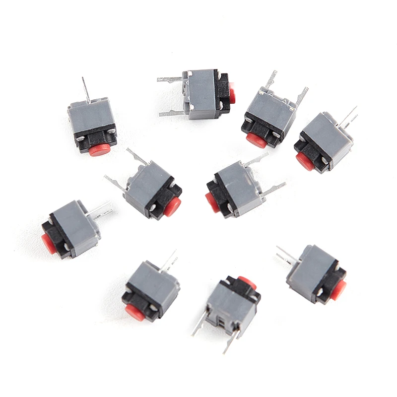 뜨거워요 10Pcs Kailh 음소거 버튼 6*6*7.3 무음 스위치 무선 마우스 버튼 마이크로 스위치