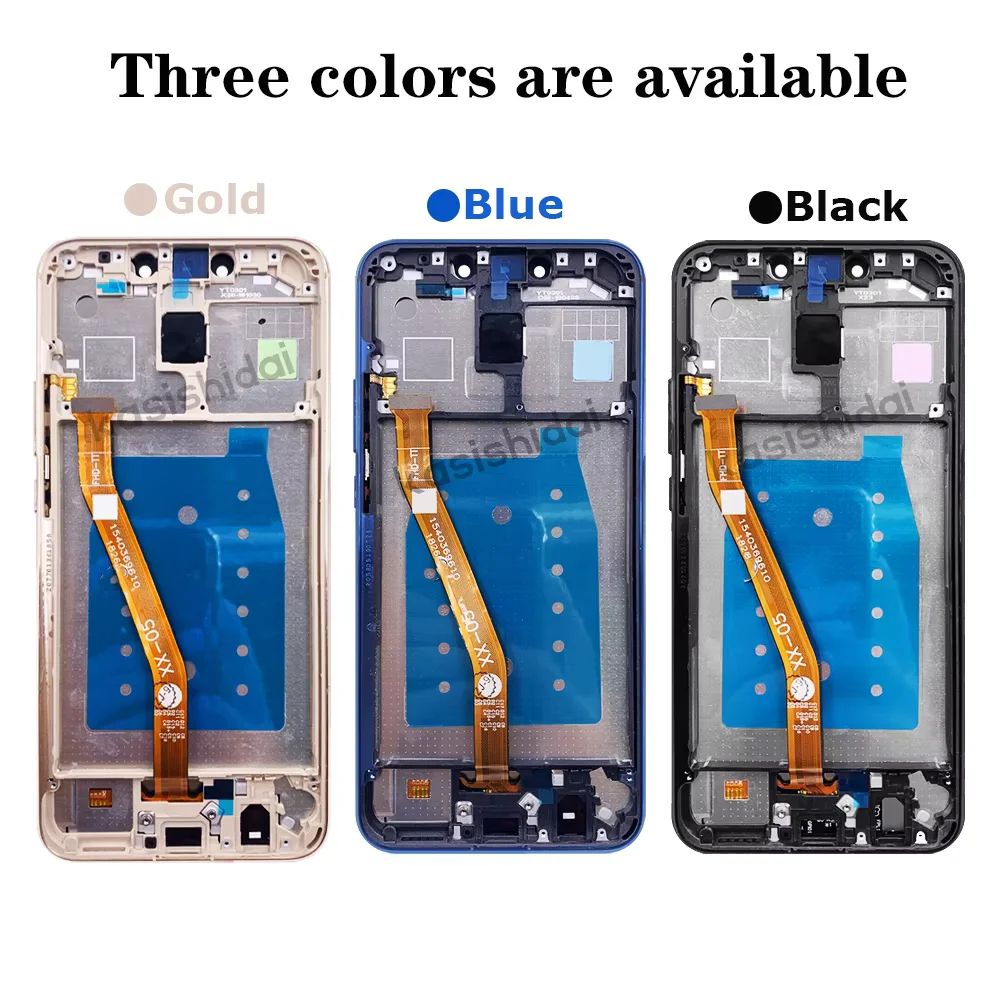 Écran Tactile Original Huawei Mate 20 Lite - SNE-LX1 / SNE-AL00 - Noir/Bleu - Neuf Avec Cadre - Remplacement Facile
