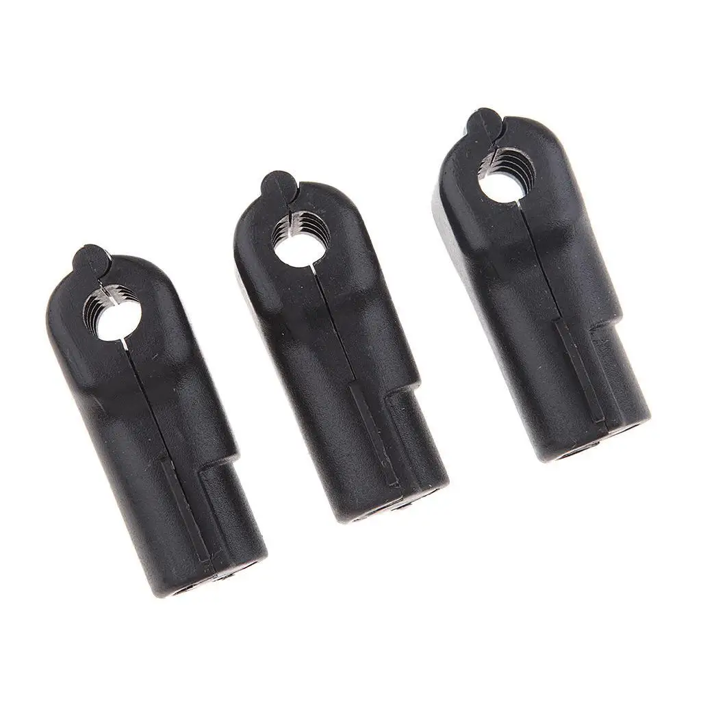 100Pcs Hook Stop Lock Safety Lockout Padlock Anti-Theft Lock Black 4 mm