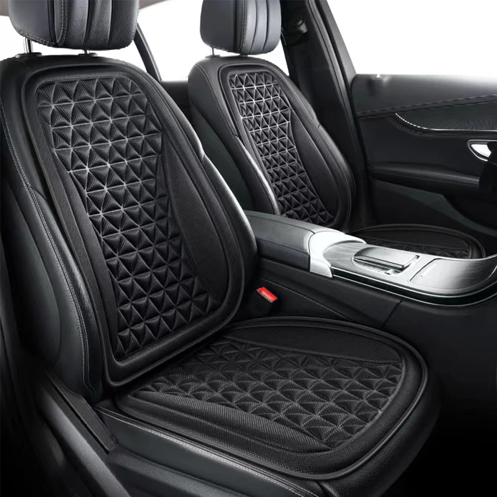 Kühlendes Autositzkissen Mit Lüftern - 12V/24V Belüfteter Sitzbezug 60x50cm