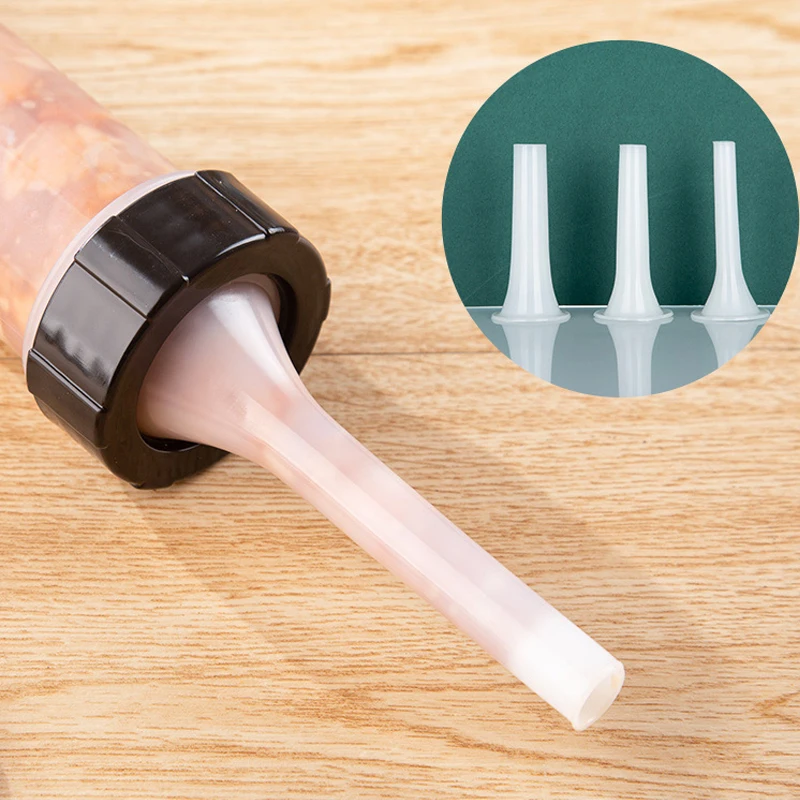 IYouNice Manual Sausage Maker Syringe Meat Fillers Machine Nozzle Sausage Meat Stuffer Filler Machines Funnel Kitchen