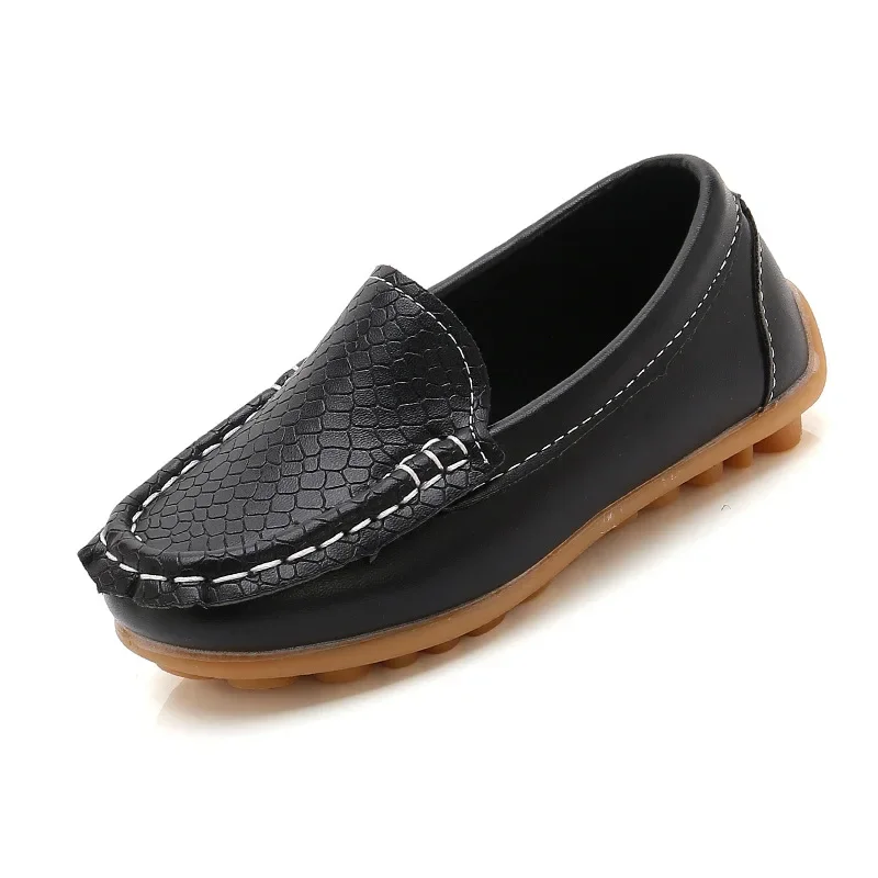 Kids Flats Fashion Flats For Children Casual PU Leather Slip On Shoes Boys Girls 10 Colors Moccasin Loafers All Size