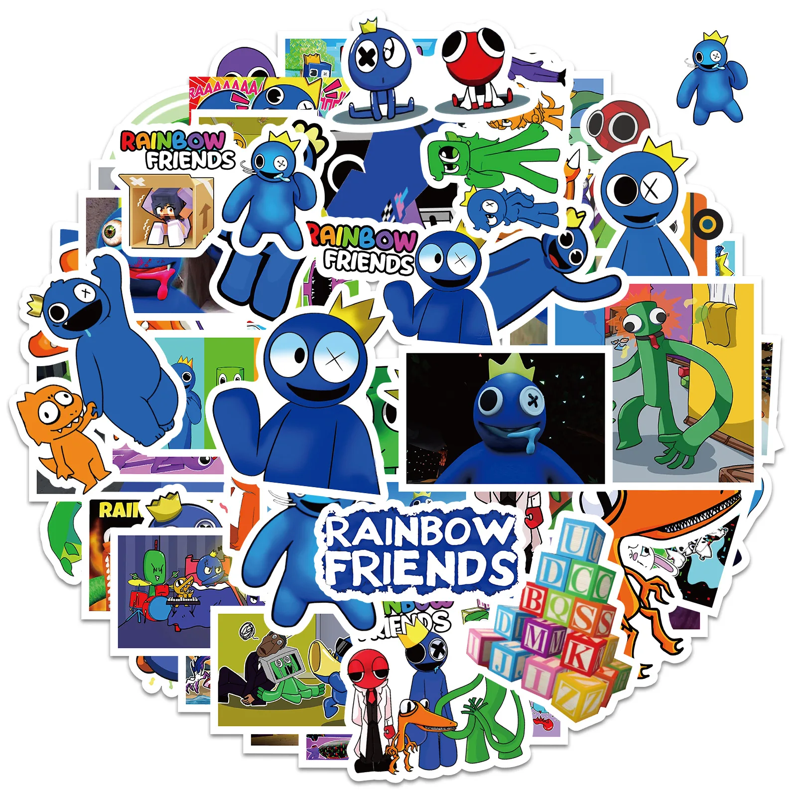 50pcs Game Rainbow Friends Roblox Stickers for Car Laptop 