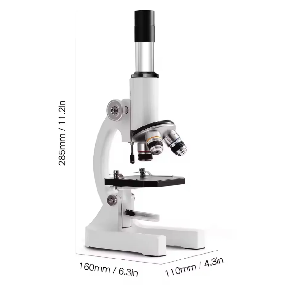 Digital Microscope Microscope for Adults Kids 64X-2400X Magnification Compound Microscope with Slides Fill Light for Children Students