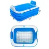 Inflatable Adult Bath Tub 2 Person With Foldable Portable Feature Indoor and Outdoor Spa 160*120*60CM Ultimate Comfort and 5