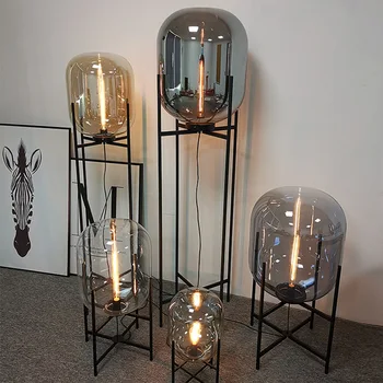 Villa Bubble Oda Pulpo Glass Ball Floor Lamp Postmodern Scandinavian Floor Lamp Hotel Cafe Bedroom Bedside Reading Floor Lamp 2