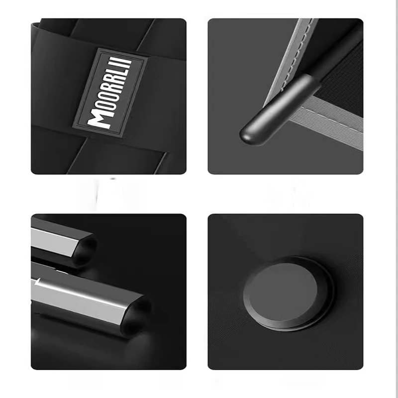 New Fully automatic umbrella, three-folding umbrella, strong, wind-resistant and shrinkable LED lighting features
