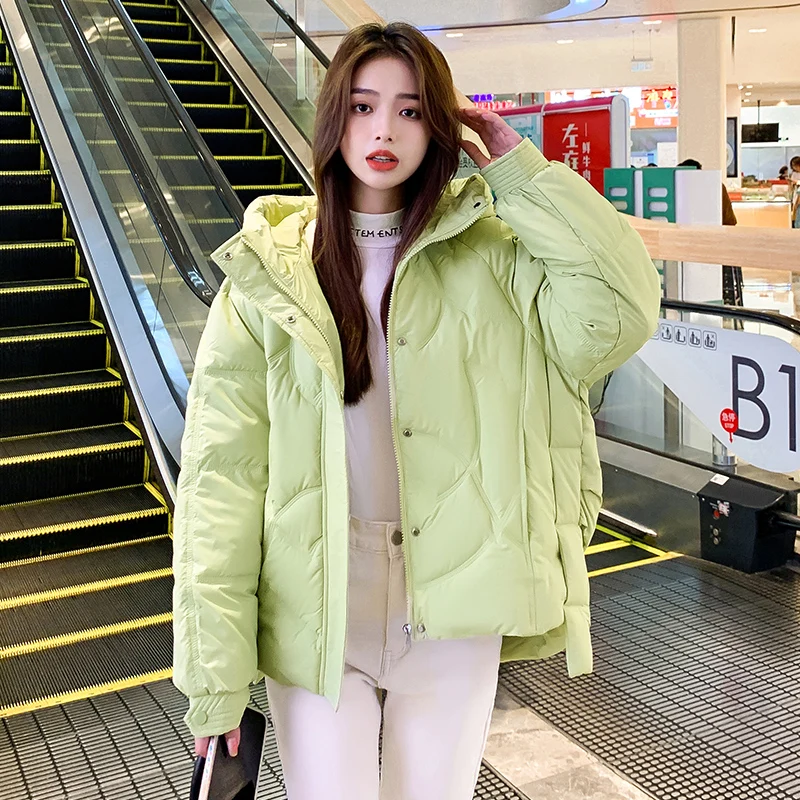 Maternity Clothes Down Jacket Loose Comfortable Fashion Warm Oversize Thickened Cotton Coat Short Irregular Pregnancy Outwears