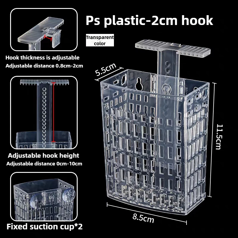 Aquarium Pflanzenhalter, höhenverstellbar, Hebekorb, Aquarien, hängende Dekoration, Box, Wasser, Gras, Pflanzdekoration, Pflanzgefäß – Detail 11