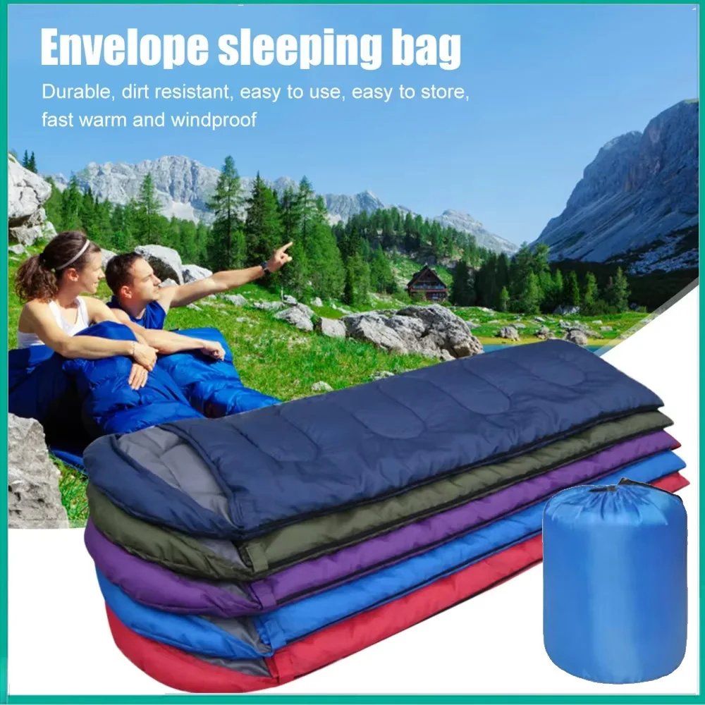 Sleeping Bag Portable Camping Equipment For Outdoor Camping Traveling Hiking Spring Summer Autumn Waterproof Sleep Backpacking