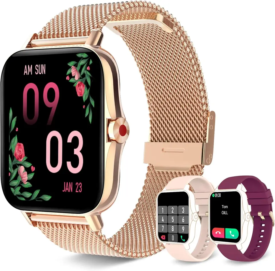 Women Smart Watch Fitness Tracker Bluetooth Call