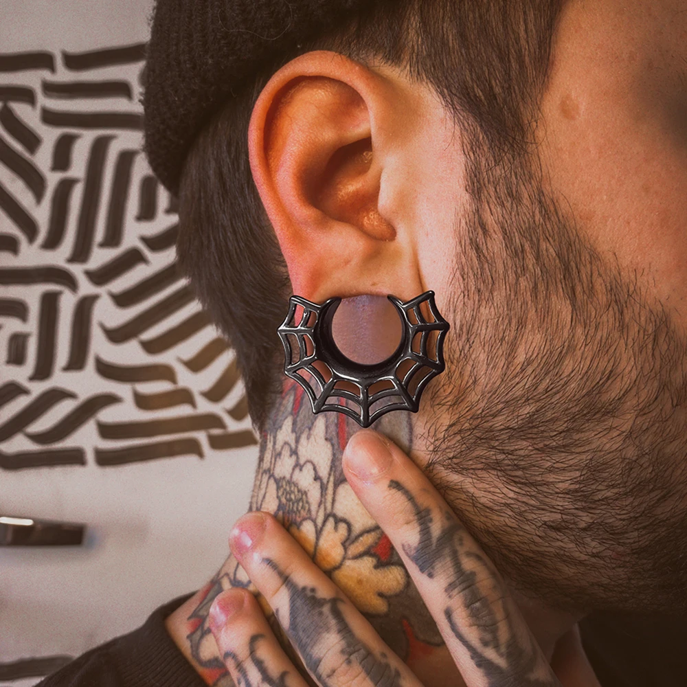 Écarteurs Oreilles (tunnels) En Acier Inoxydable 316L - Tailles 8mm à 16mm - Design Unique, Hypoallergénique, Coffret Cadeau